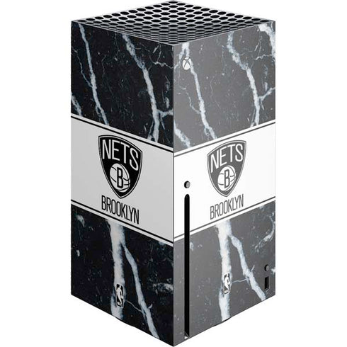 NBA Brooklyn Nets Marble Xbox Series X Console Skin
