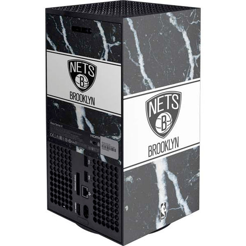 NBA Brooklyn Nets Marble Xbox Series X Console Skin