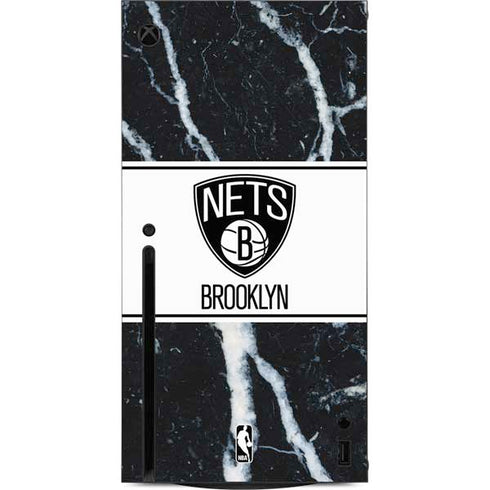NBA Brooklyn Nets Marble Xbox Series X Console Skin