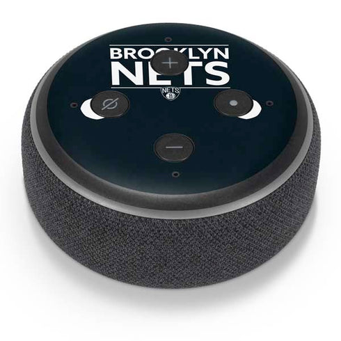 NBA Brooklyn Nets Standard - Black Amazon Echo Dot Skin