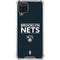 NBA Brooklyn Nets Standard - Black Galaxy A12 Clear Case