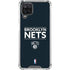 NBA Brooklyn Nets Standard - Black Galaxy A12 Clear Case