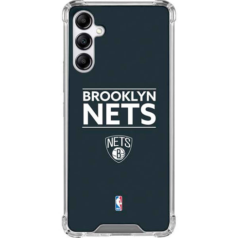 NBA Brooklyn Nets Standard - Black Galaxy A15 5G Clear Case