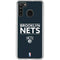 NBA Brooklyn Nets Standard - Black Galaxy A21 Clear Case