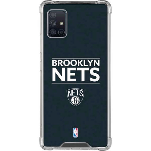 NBA Brooklyn Nets Standard - Black Galaxy A51 5G Clear Case