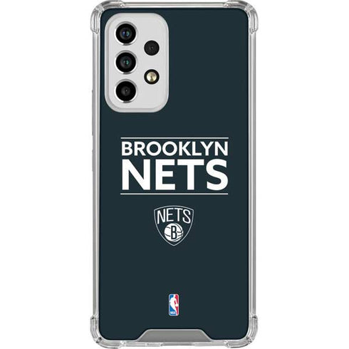 NBA Brooklyn Nets Standard - Black Galaxy A53 5G Clear Case