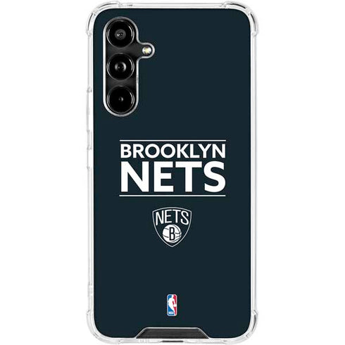 NBA Brooklyn Nets Standard - Black Galaxy A54 5G Clear Case
