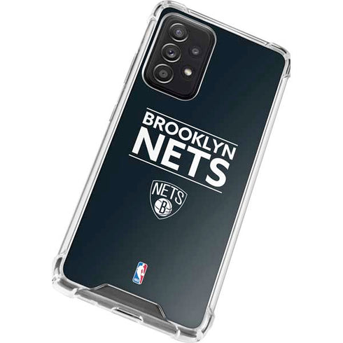 NBA Brooklyn Nets Standard - Black Galaxy A72 5G Clear Case