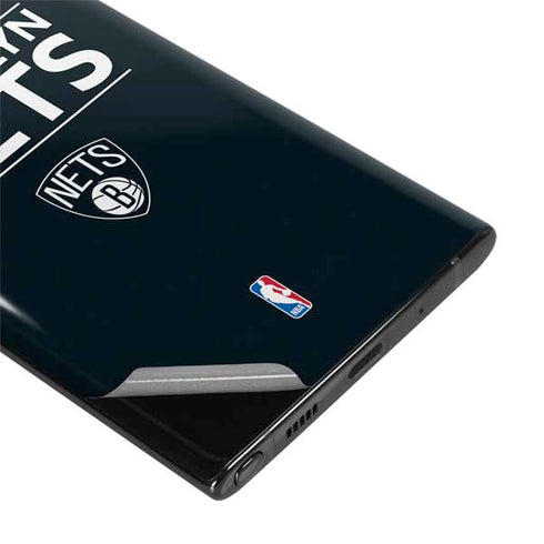 NBA Brooklyn Nets Standard - Black Galaxy Note 10 Plus Skin