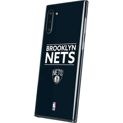 NBA Brooklyn Nets Standard - Black Galaxy Note 10 Skin