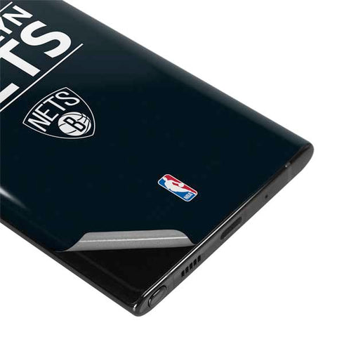 NBA Brooklyn Nets Standard - Black Galaxy Note 10 Skin