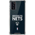 NBA Brooklyn Nets Standard - Black Galaxy Note20 5G Clear Case