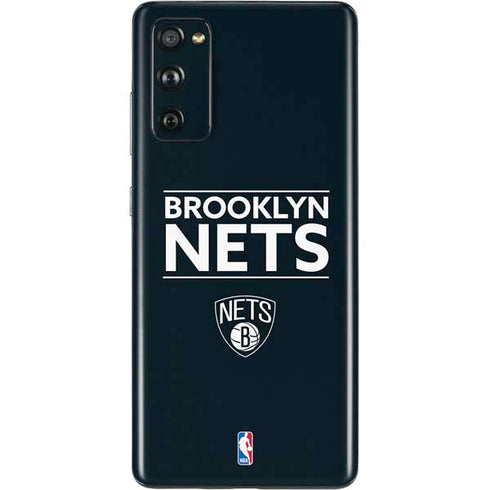 NBA Brooklyn Nets Standard - Black Galaxy S20 Fan Edition Skin