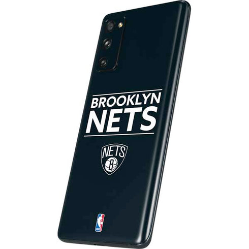 NBA Brooklyn Nets Standard - Black Galaxy S20 Fan Edition Skin