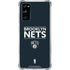 NBA Brooklyn Nets Standard - Black Galaxy S20 FE Clear Case