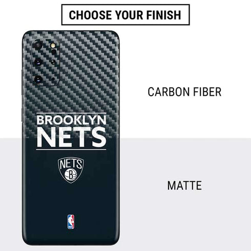NBA Brooklyn Nets Standard - Black Galaxy S20 Plus Skin