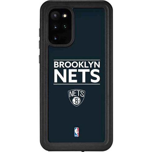 NBA Brooklyn Nets Standard - Black Galaxy S20 Plus Waterproof Case