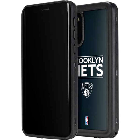 NBA Brooklyn Nets Standard - Black Galaxy S20 Plus Waterproof Case