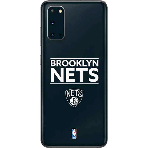 NBA Brooklyn Nets Standard - Black Galaxy S20 Skin