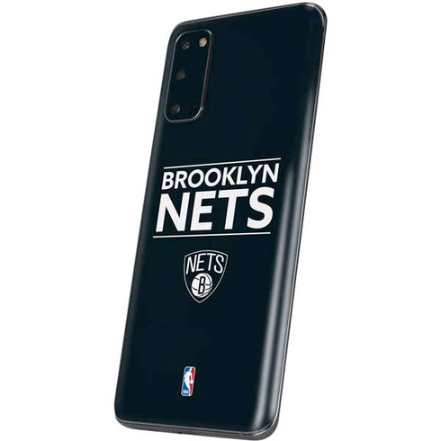 NBA Brooklyn Nets Standard - Black Galaxy S20 Skin
