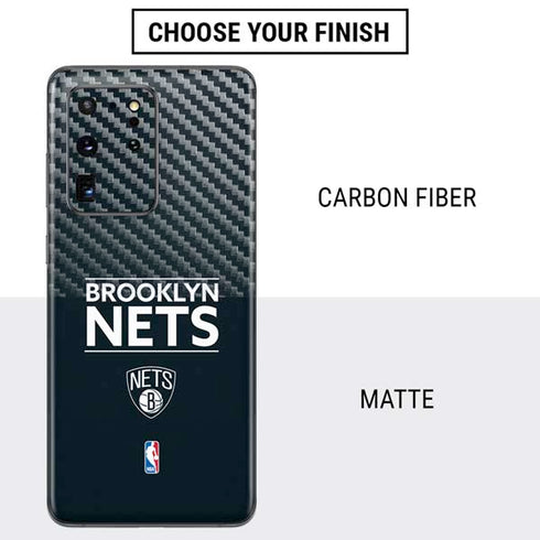 NBA Brooklyn Nets Standard - Black Galaxy S20 Ultra 5G Skin