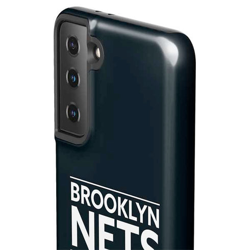 NBA Brooklyn Nets Standard - Black Galaxy S21 FE Pro Case