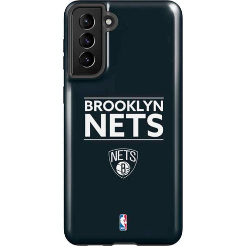 NBA Brooklyn Nets Standard - Black Galaxy S21 Plus 5G Pro Case