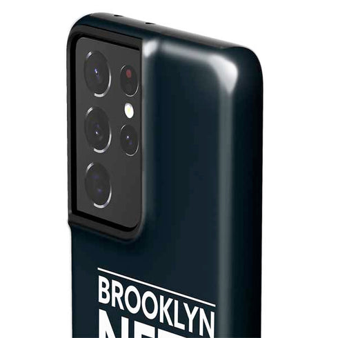NBA Brooklyn Nets Standard - Black Galaxy S21 Ultra 5G Pro Case