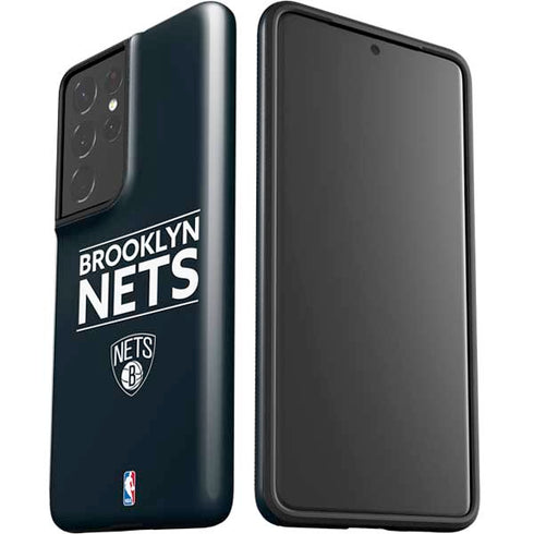NBA Brooklyn Nets Standard - Black Galaxy S21 Ultra 5G Pro Case