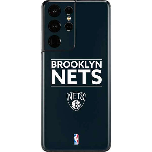 NBA Brooklyn Nets Standard - Black Galaxy S21 Ultra 5G Skin