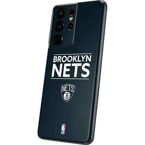 NBA Brooklyn Nets Standard - Black Galaxy S21 Ultra 5G Skin