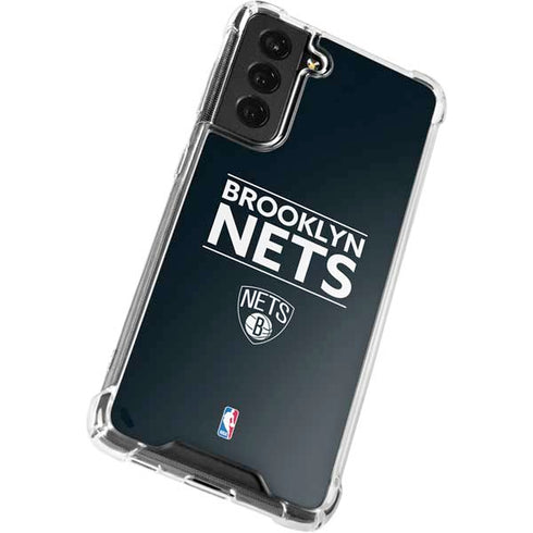 NBA Brooklyn Nets Standard - Black Galaxy S22 Plus Clear Case