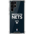 NBA Brooklyn Nets Standard - Black Galaxy S22 Ultra Clear Case