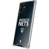 NBA Brooklyn Nets Standard - Black Galaxy S22 Ultra Clear Case