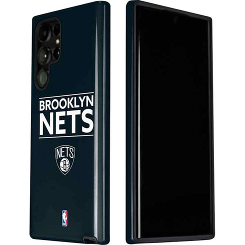 NBA Brooklyn Nets Standard - Black Galaxy S22 Ultra Pro Case