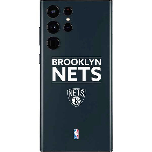 NBA Brooklyn Nets Standard - Black Galaxy S22 Ultra Skin