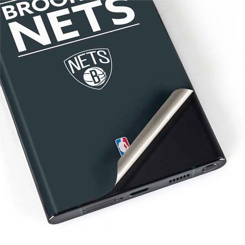 NBA Brooklyn Nets Standard - Black Galaxy S22 Ultra Skin