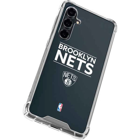 NBA Brooklyn Nets Standard - Black Galaxy S23 FE Clear Case