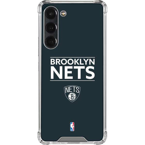 NBA Brooklyn Nets Standard - Black Galaxy S23 Plus Clear Case