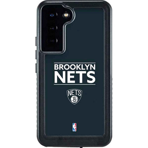 NBA Brooklyn Nets Standard - Black Galaxy S23 Plus Waterproof Case