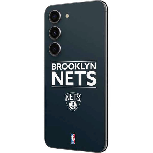 NBA Brooklyn Nets Standard - Black Galaxy S23 Skin