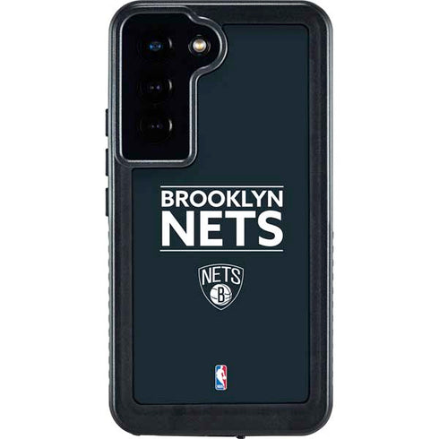 NBA Brooklyn Nets Standard - Black Galaxy S23 Waterproof Case