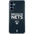 NBA Brooklyn Nets Standard - Black Galaxy S24 Clear Case
