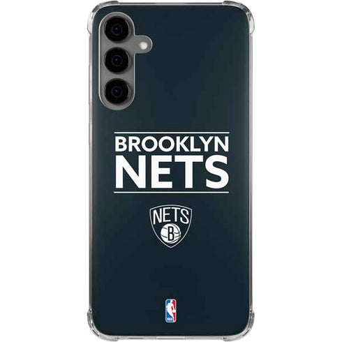 NBA Brooklyn Nets Standard - Black Galaxy S24 Plus Clear Case