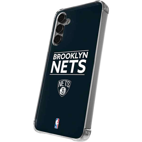 NBA Brooklyn Nets Standard - Black Galaxy S24 Plus Clear Case