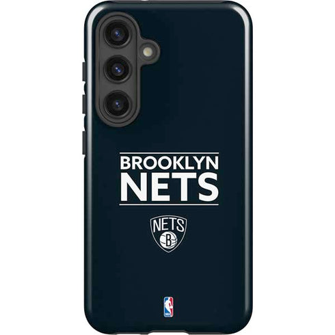 NBA Brooklyn Nets Standard - Black Galaxy S24 Plus Impact Case