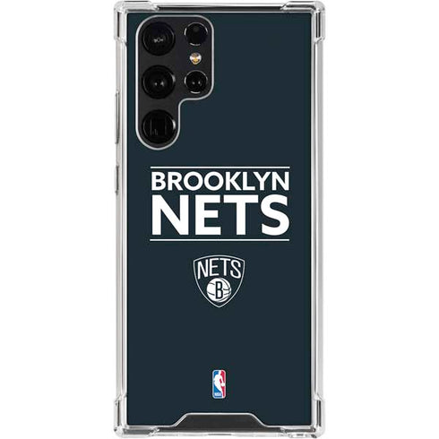 NBA Brooklyn Nets Standard - Black Galaxy S24 Ultra Clear Case