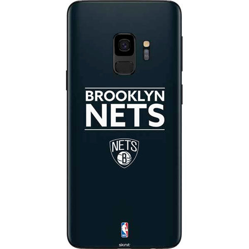 NBA Brooklyn Nets Standard - Black Galaxy S9 Skin