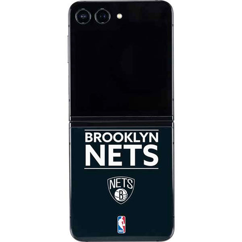 NBA Brooklyn Nets Standard - Black Galaxy Z Flip5 5G Skin