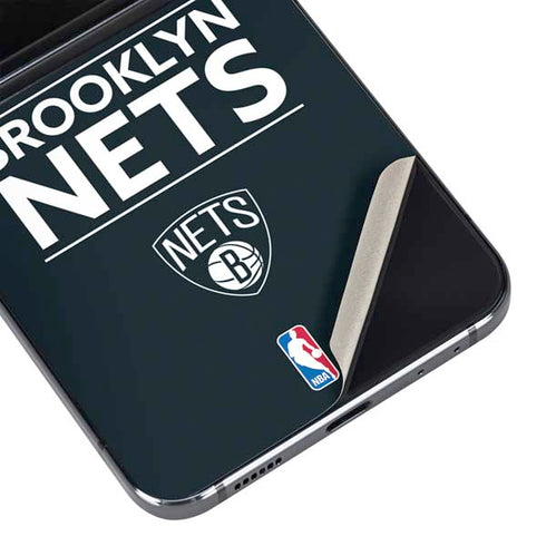 NBA Brooklyn Nets Standard - Black Galaxy Z Flip5 5G Skin